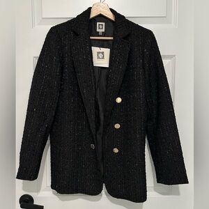 🆕 Anne Klein | Black Blazer with Gold Buttons - Size M.